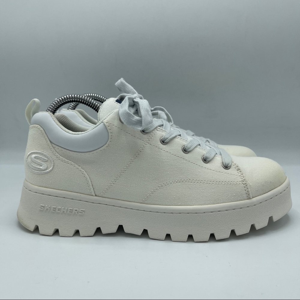 Skechers Street Cleats Luckier Lace Up Sneakers.